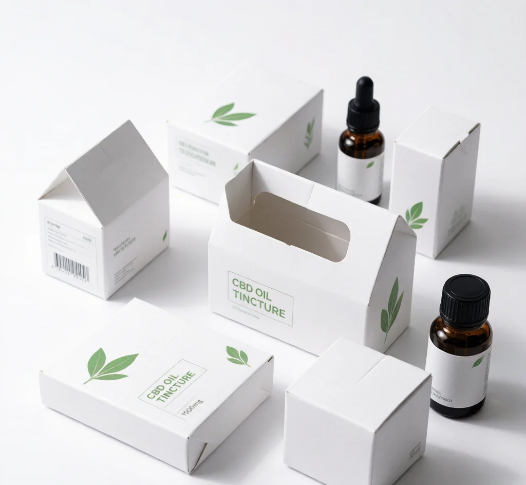 CBD and THC packaging — compliant child-resistant and tamper-evident boxes