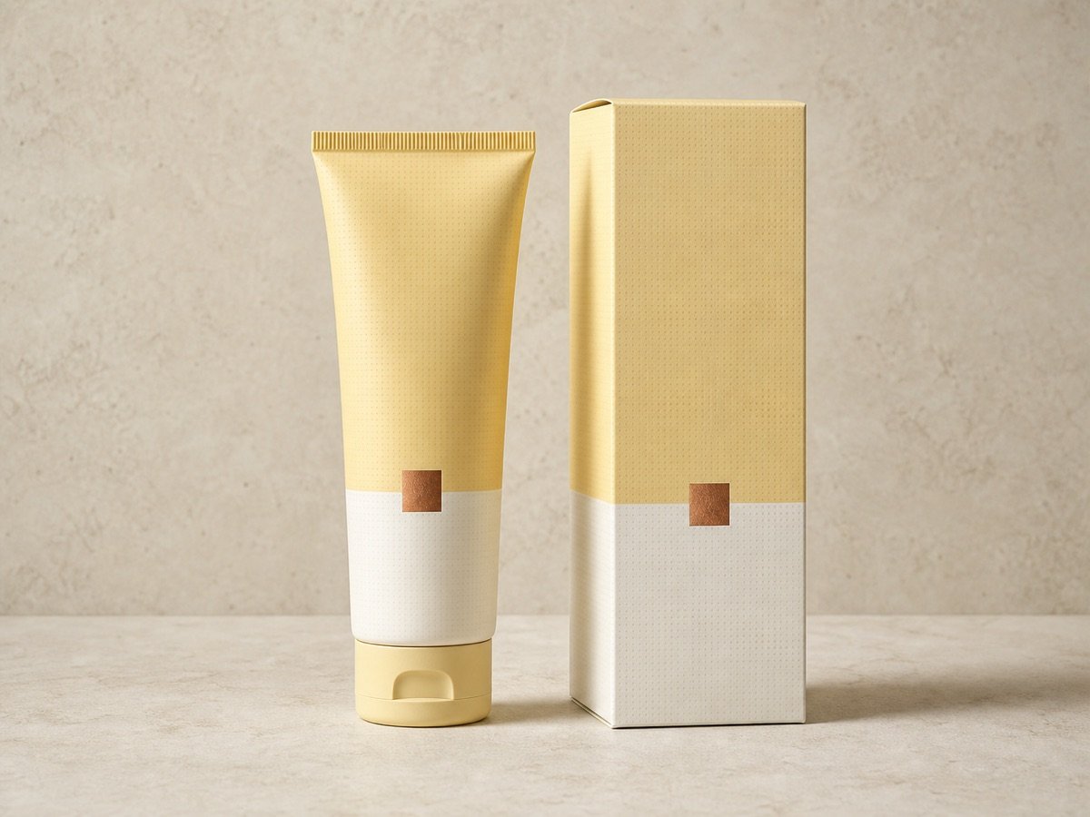 Body Care Packaging with a matching custom printed package