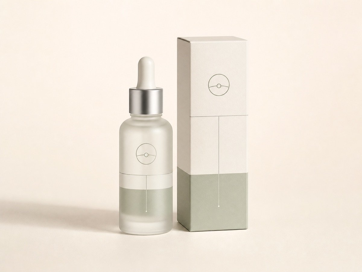 Skincare Packaging with a matching custom printed package