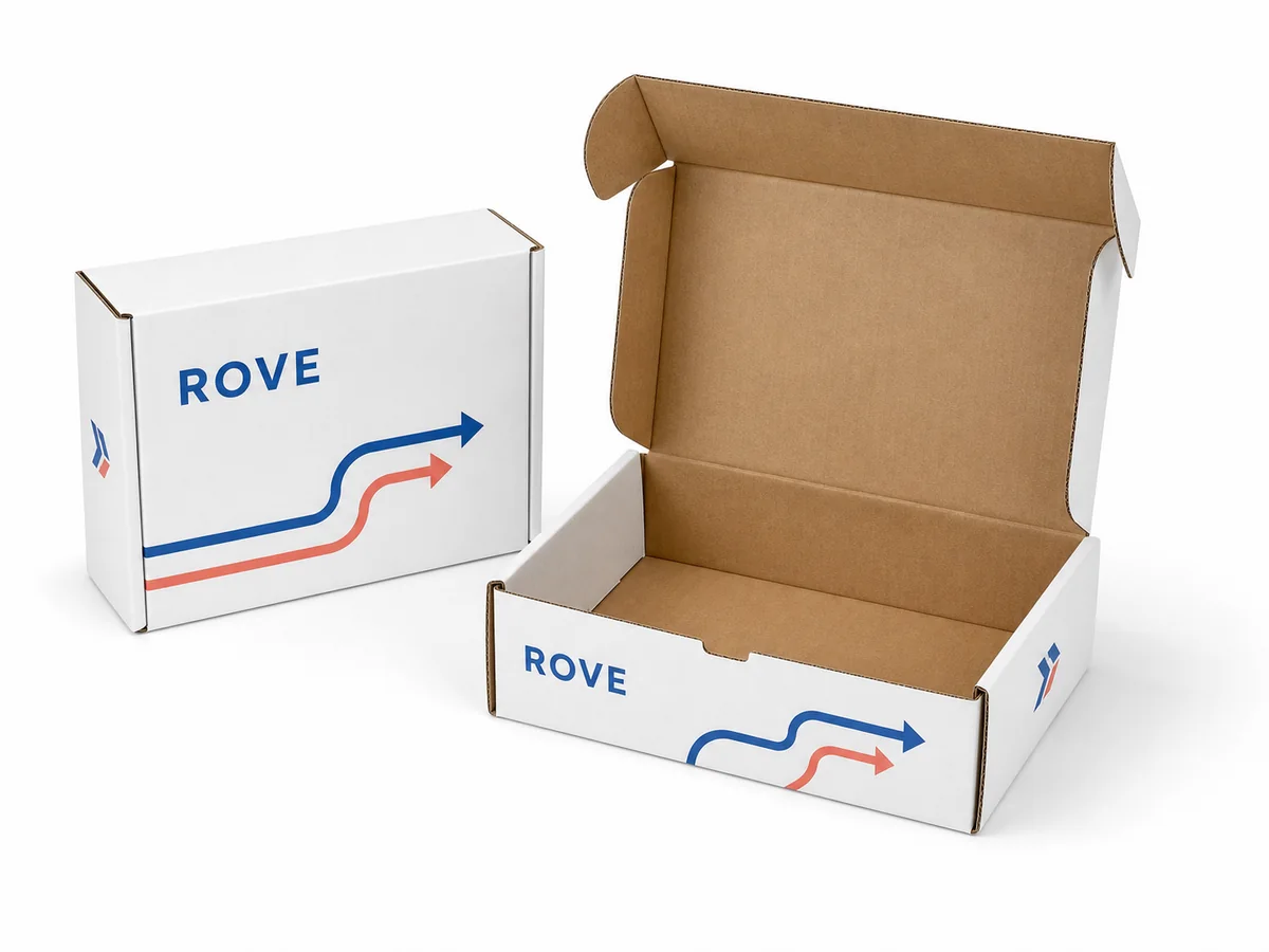 Roll-end front-tuck corrugated mailer boxes