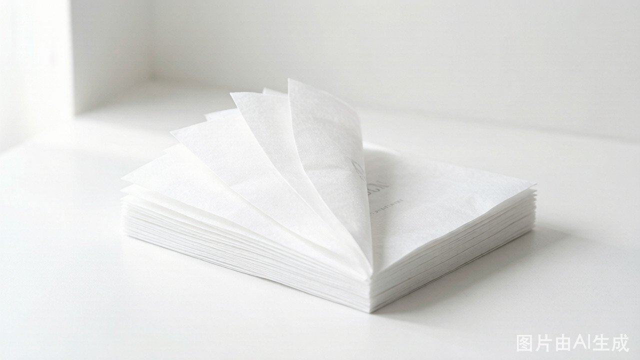 White tissue paper sheets