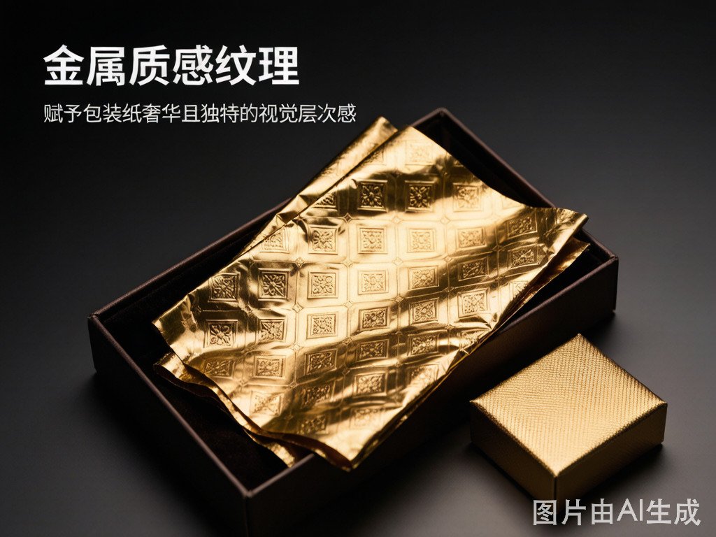 Metallic gold foil tissue paper