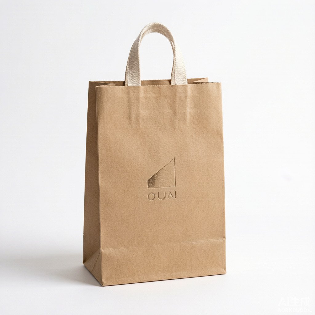 Premium kraft paper shopping bag