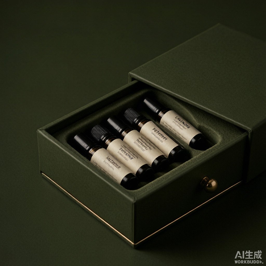 Folding carton for a single essential oil dropper bottle