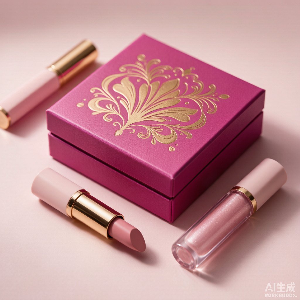 Lipstick and lip gloss rigid box